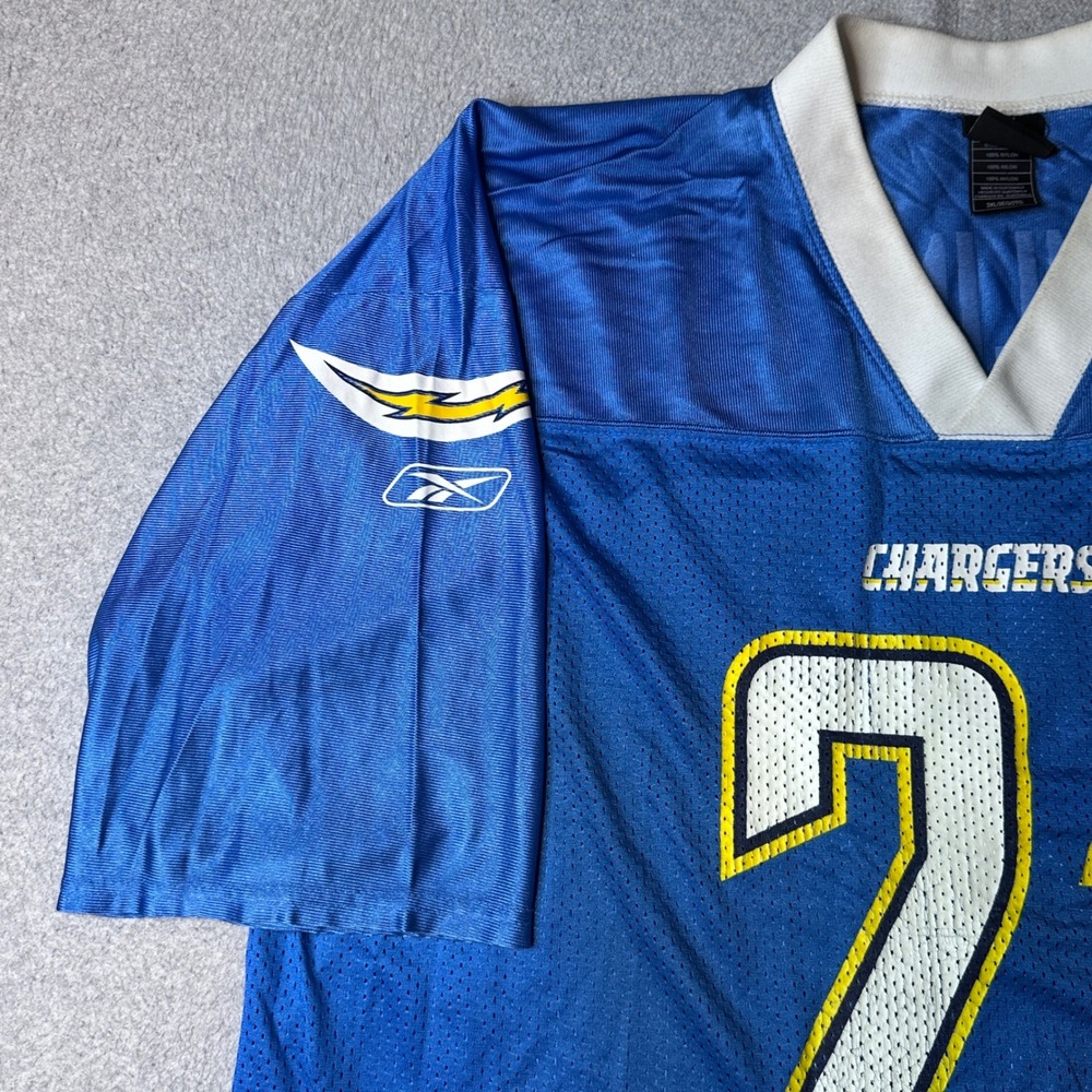 Reebok Football Jersey Mens 2XL Blue LaDainian Tomlinson Chargers #21 7075A 08 - Picture 8 of 14